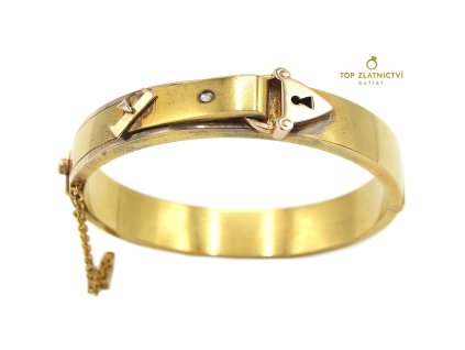 Zlatý náramek s diamantem 18.83g