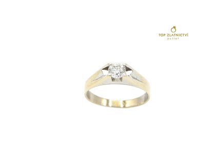 Zlatý prsten s diamantem 3.02g