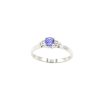 Zlatý prsten s tanzanitem a diamanty 1.97g