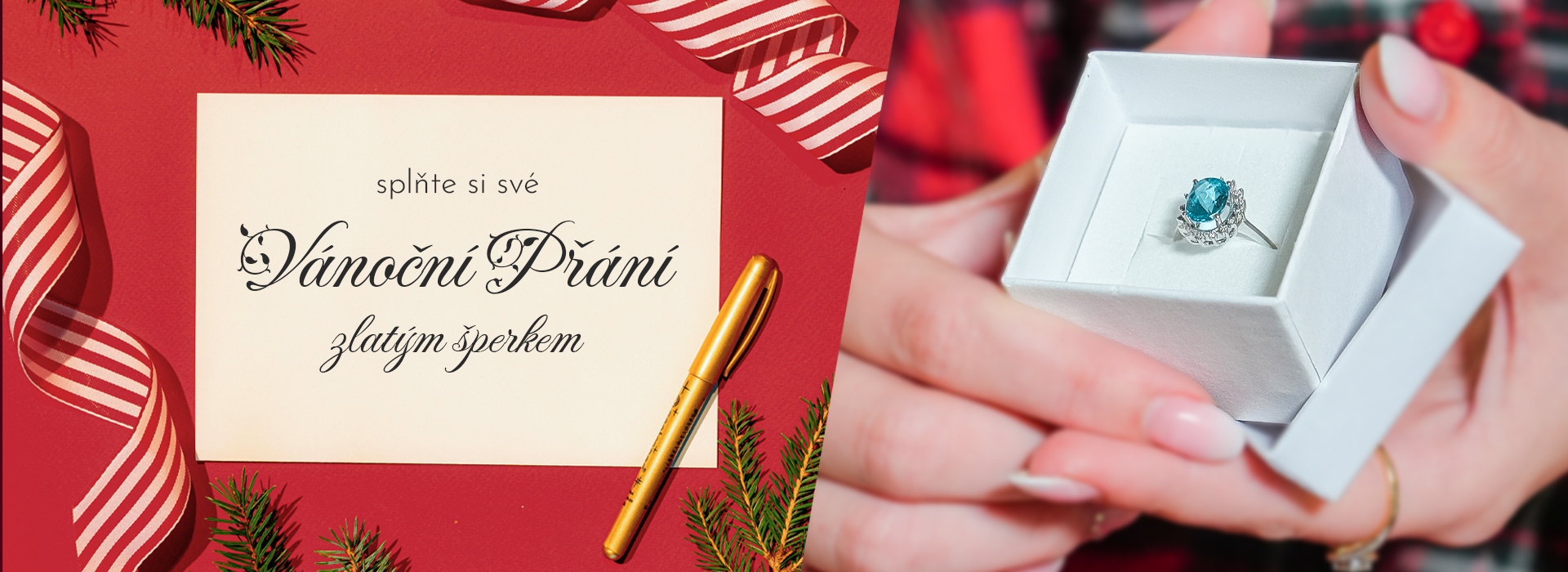 Splňte si své Vánoční přání zlatým šperkem