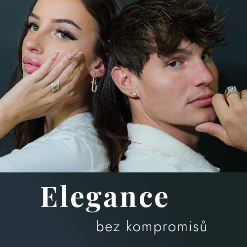 Pár se zlatými šperky