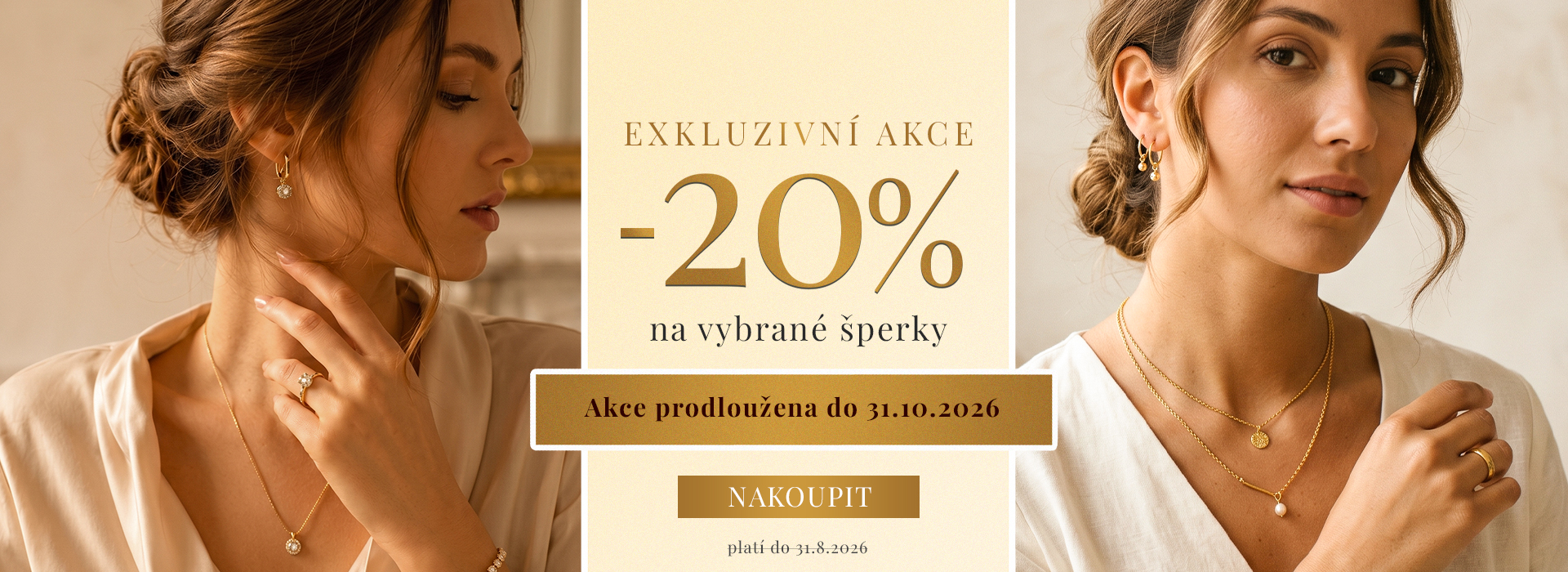Slevová akce na zlaté šperky 20%