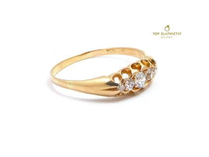 102760 zlaty prsten s diamanty 2 85g