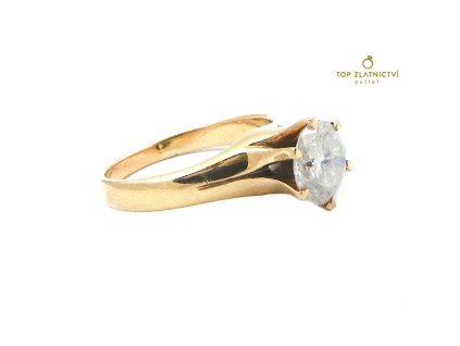 103276 zlaty prsten s diamantem 6 35g