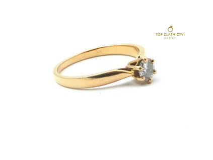103288 zlaty prsten s diamantem 2 51g