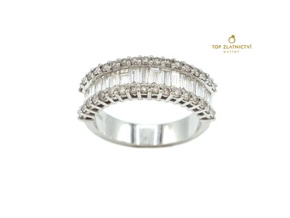Zlatý prsten s diamanty 6.28g