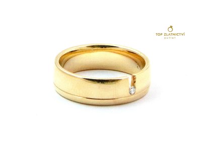 103618 zlaty prsten s diamantem 5 63g