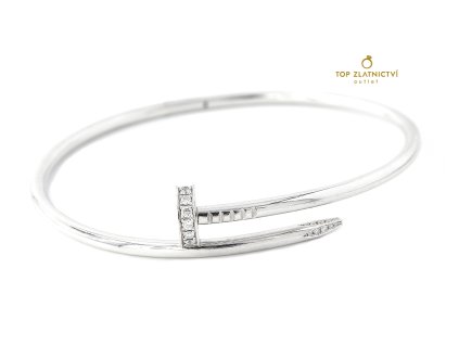 103720 zlaty naramek s diamanty 30 97g cartier
