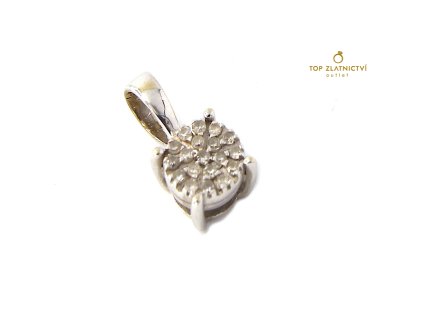 104878 zlaty privesek s diamanty 0 76g