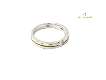 105646 zlaty prsten s diamantem 3 11g