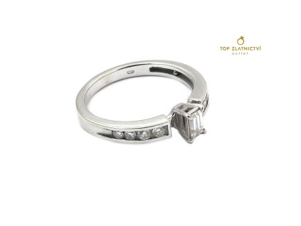 Zlatý prsten s diamanty 2.92g