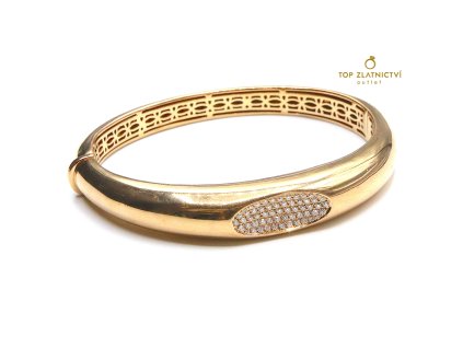 111115 zlaty naramek s diamanty 36 06g
