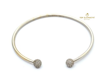 112141 zlaty naramek s diamanty 6 86g