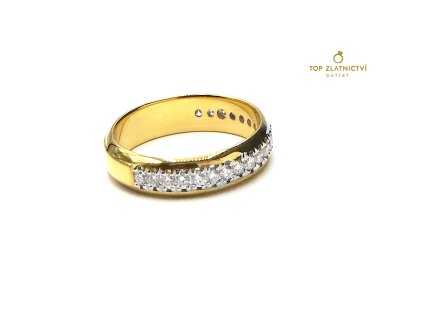 112921 zlaty prsten s diamanty 5 82g