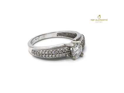 113596 zlaty prsten s diamanty 2 97g