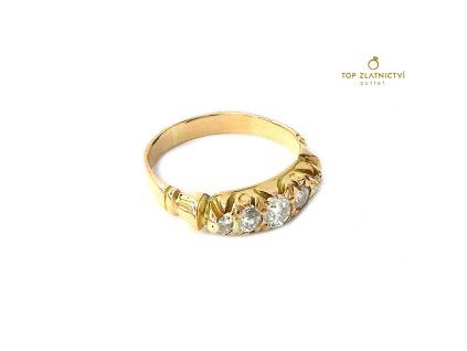114016 zlaty prsten s diamanty 2 40g