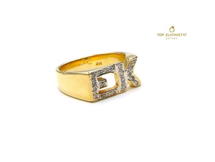 114331 zlaty prsten s diamanty 7 23g