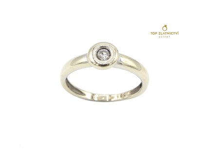 Zlatý prsten s diamantem 2.32g
