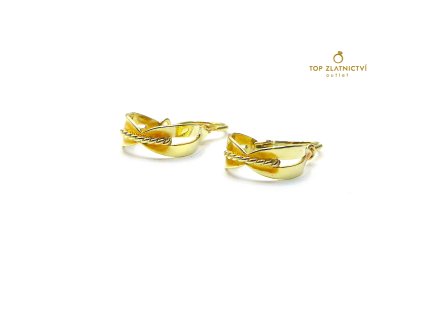 115249 zlate nausnice 1 62g detske