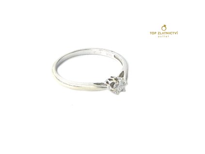 Zlatý prsten s diamantem 1.51g