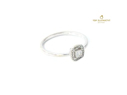 Zlatý prsten s diamanty 1.82g