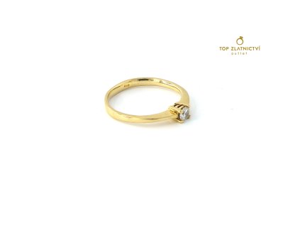 115417 zlaty prsten s diamantem 1 60g