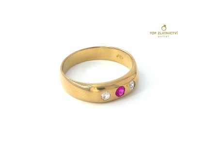 116083 zlaty prsten 3 49g