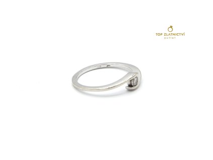 Zlatý prsten s diamantem 1.38g