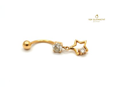 Zlatý piercing 2.03g