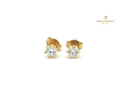 Zlaté náušnice 1.44g