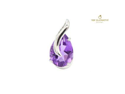 Zlatý přívěsek s topazem 0.95g