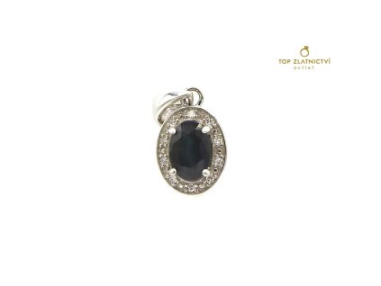 Zlatý přívěsek s diamanty 1.02g