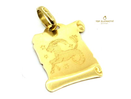 Zlatý přívěsek 0.67g - kozoroh