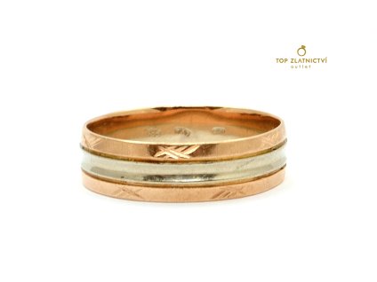 Zlatý prsten 3.98g - zlomkové zlato