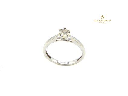Zlatý prsten s diamantem 2.05g