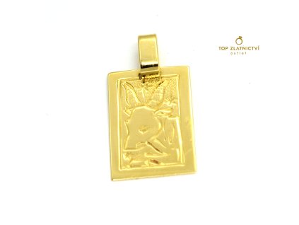 Zlatý přívěsek 1.73g - býk - zlomkové zlato