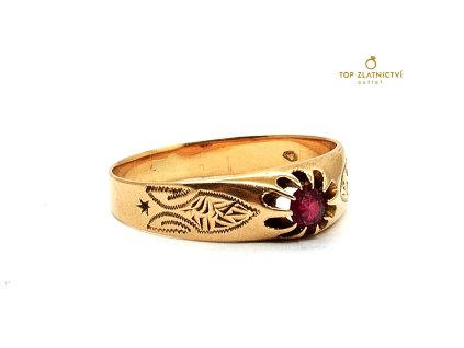 Zlatý prsten 3.29g - zlomkové zlato