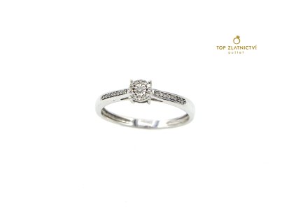 Zlatý prsten s diamantem 2.02g