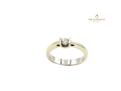 Zlatý prsten s diamantem 3.31g