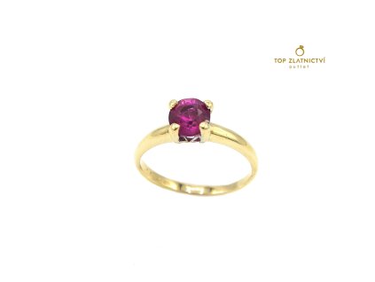 Zlatý prsten s rubínem 2.05g