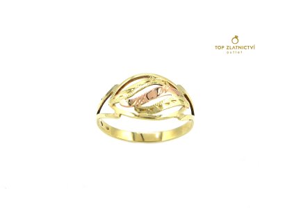 Zlatý prsten s rubínem 2.60g