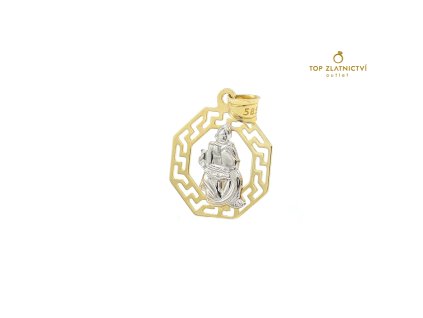 Zlatý přívěsek 0.78g - vodnář
