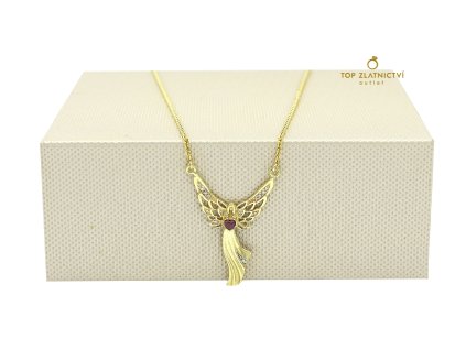 Zlatý náhrdelník s diamanty 9.36g