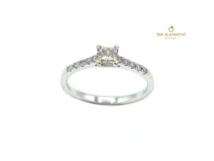 Zlatý prsten s diamanty 2.51g