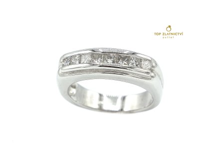 Zlatý prsten s diamanty 10.14g