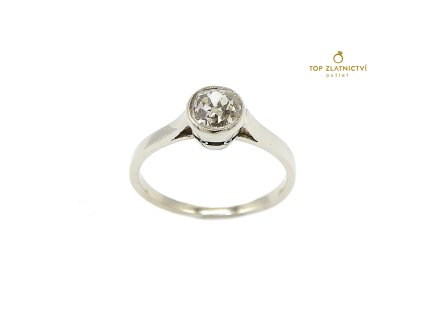 Zlatý prsten s diamantem 2.35g