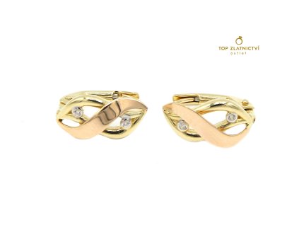 Zlaté náušnice 1.76g