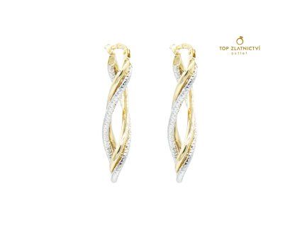 Zlaté náušnice 2.46g