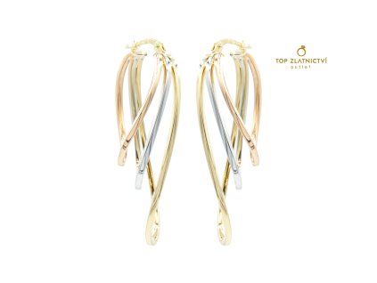 Zlaté náušnice 4.11g
