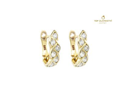 Zlaté náušnice 3.46g